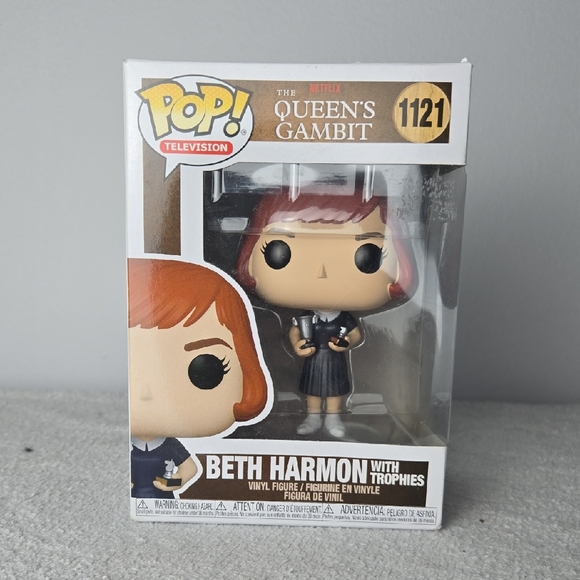 Funko Other - Funko Pop! Beth Harmon with Trophies Figure-3 for $25